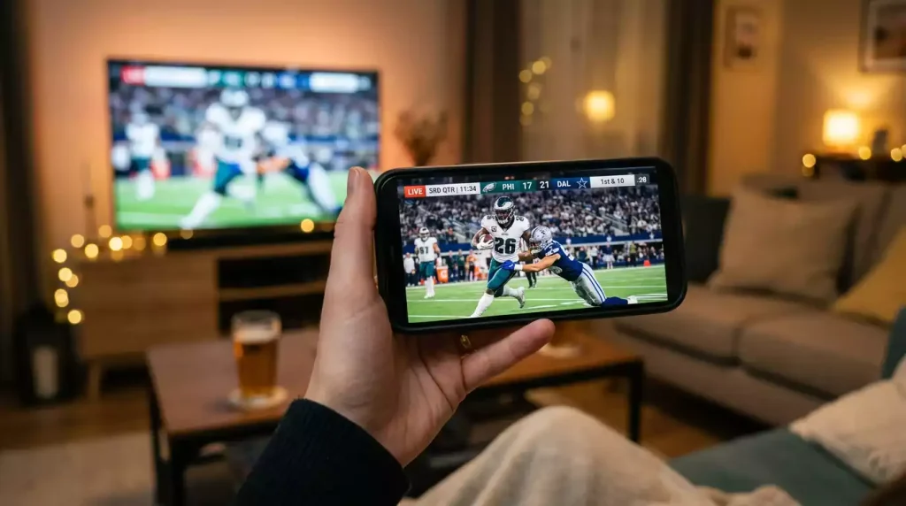 NFL live in-play betting interface showing real-time odds movement during a game